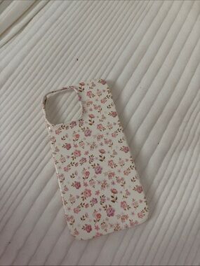 Floral Pink Rose Print Phone Case 13 pro max